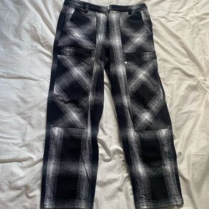 Black and White Plaid Pants